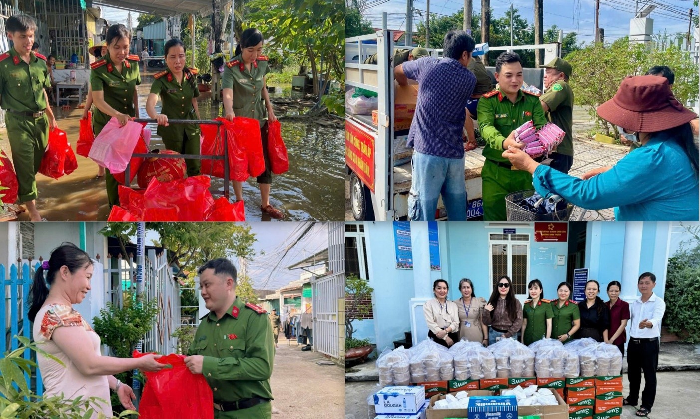 Thắm tình quân – dân trong những ngày mưa to gió lớn